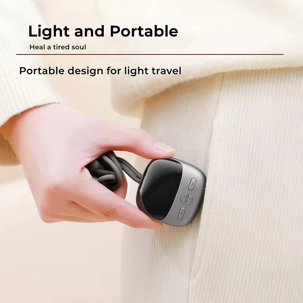 Experience Ultimate Relaxation with the Smart TENS+EMS Electric Neck Massager - Portable Hot Compress for Effective Cervical Spine and Shoulder Pain Relief