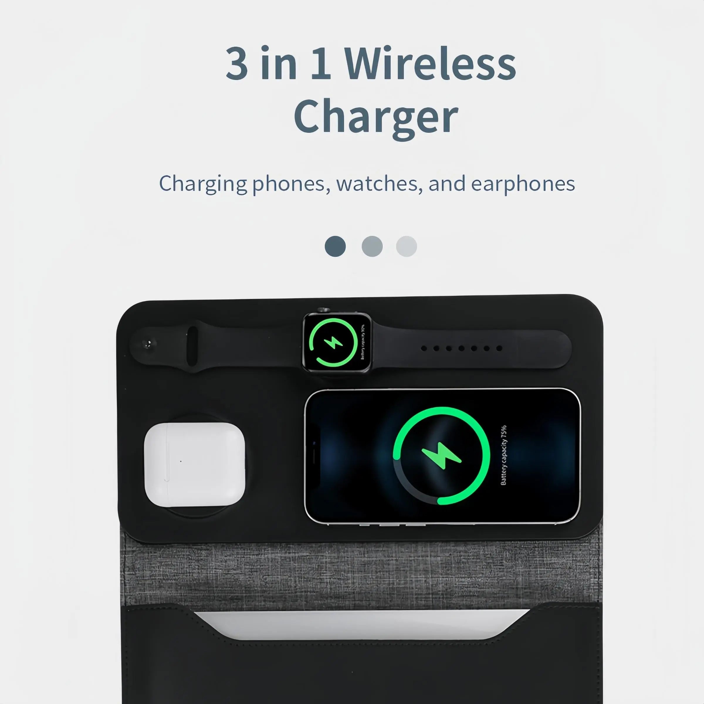 5-in-1 Multifunctional Wireless Charger Station - Ultimate Charging Solution for Home and Office