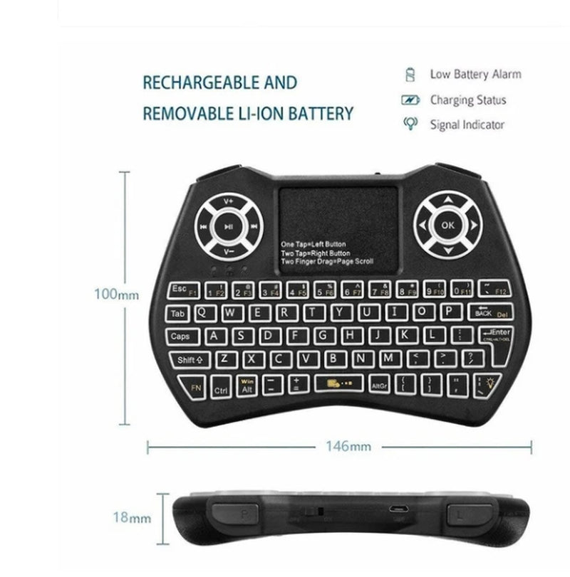 Revolutionary Mini Wireless Keyboard with Touchpad - Perfect for Your Smart Devices!