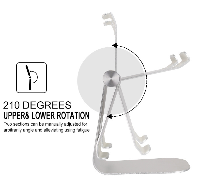 Versatile Tablet Stand Holder: Adjustable and Compatible with All Apple Devices, Perfect for Home and Office Use