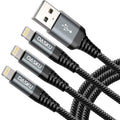 Experience Lightning Fast Charging with Our 10FT iPhone Charger - 3 Pack of Apple MFi Certified Cables for iPhone 14, 13, 12, 11, and More!