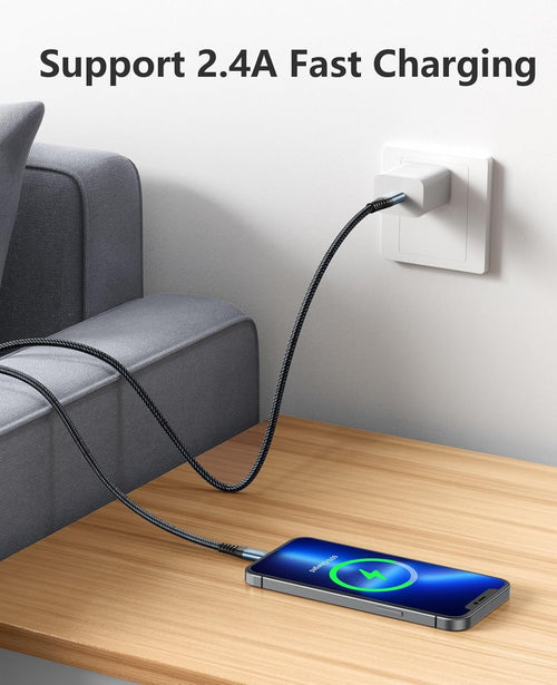 Experience Lightning Fast Charging with Our 10FT iPhone Charger - 3 Pack of Apple MFi Certified Cables for iPhone 14, 13, 12, 11, and More!