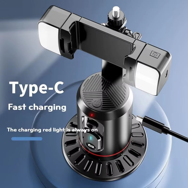 Capture Every Moment with the 360° Rotation Gimbal Stabilizer Tripod - Perfect for Selfies and Face Tracking!