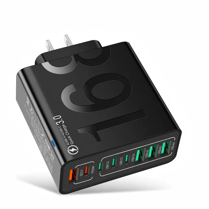 Ultimate 8-Port Fast Charging USB Hub - 4 USB-C & 4 USB-A Ports for Phones, Tablets & More - Perfect Father's Day Gift!