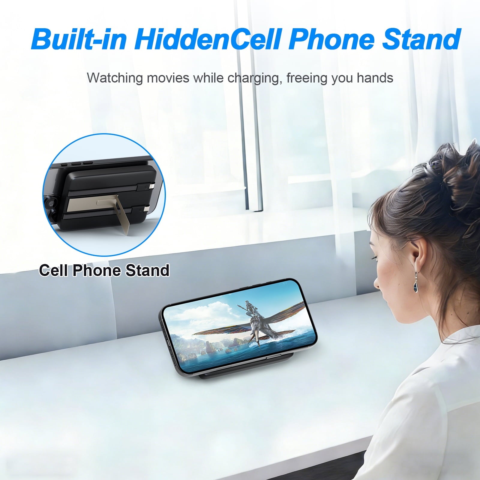 Power Up Your Life: 10000mAh Magnetic Power Bank & Portable Charger for iPhone 17/16/15/14/13/12 - Fast 22.5W Charging in Sleek Black