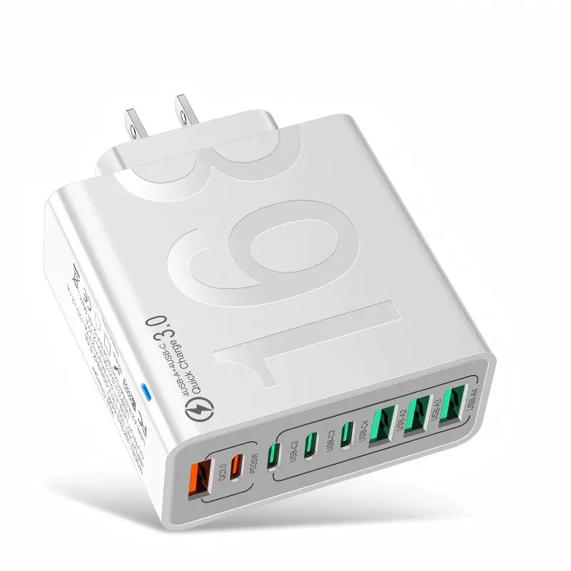 Ultimate 8-Port Fast Charging USB Hub - 4 USB-C & 4 USB-A Ports for Phones, Tablets & More - Perfect Father's Day Gift!