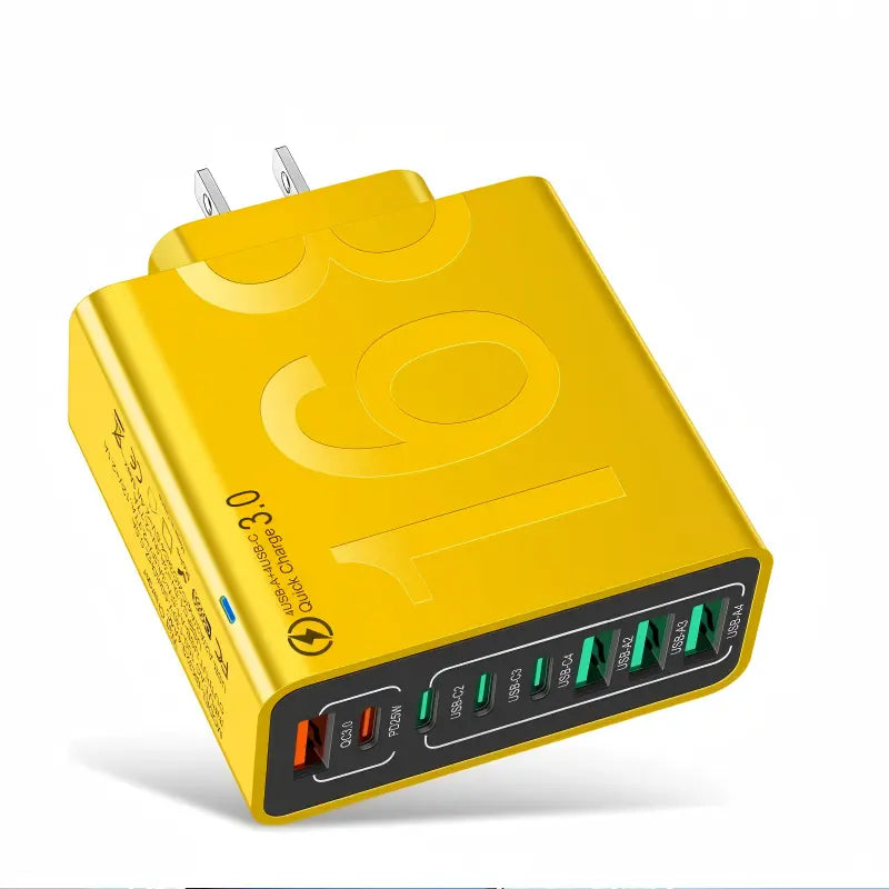 Ultimate 8-Port Fast Charging USB Hub - 4 USB-C & 4 USB-A Ports for Phones, Tablets & More - Perfect Father's Day Gift!