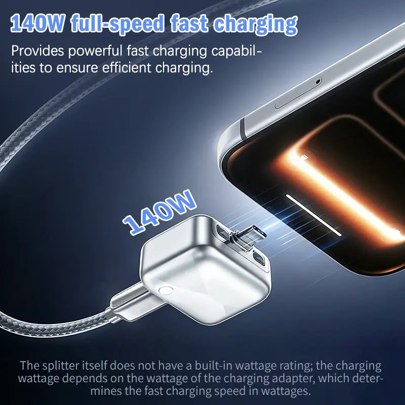 140W Physical-Disconnect Battery Guard, Smart Auto Stop Charging Protector, Anti-Overcharge Protection for Safe Overnight Charging, Universal for Phones, Laptops & Tablets, Full Battery Auto Disconnect